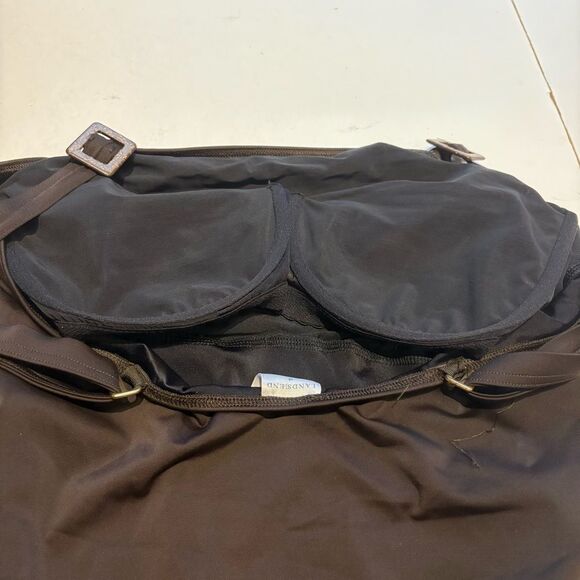 Lands' End Women's One Piece Classic Dark Brown Swimsuit Size 18 - Picture 4 of 11